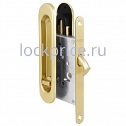Картинка Защелка Punto (Пунто) с ручками для раздвижных дверей Soft LINE SL-011 SG